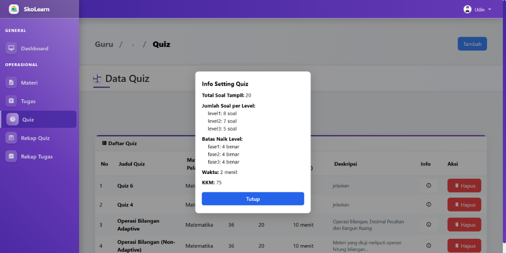 Mobile-Learning dengan Sistem Adaptive Learning Sekolah Dasar - 4